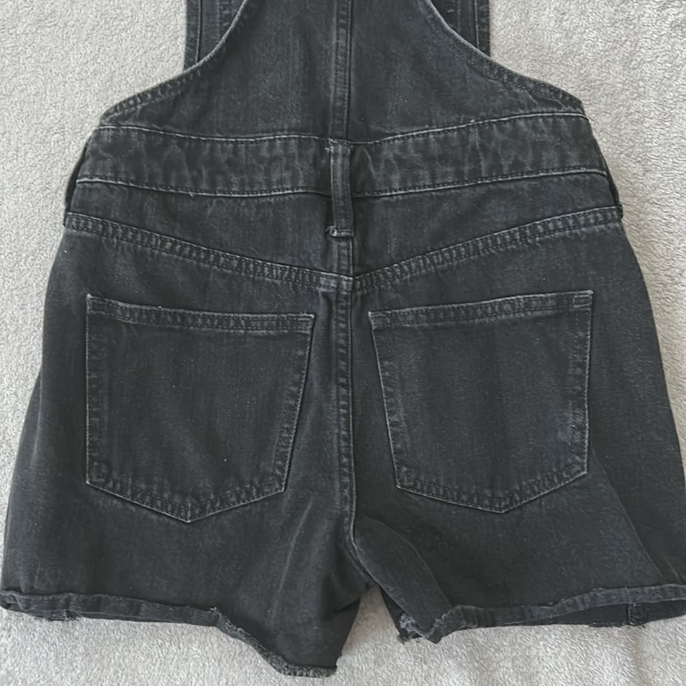 Madewell adirondack short overalls in washed black XXS - Picture 11 of 11